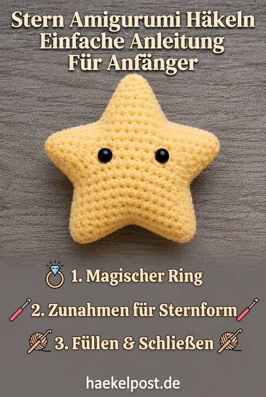 Stern Amigurumi Häkeln Einfache Anleitung Für Anfänger