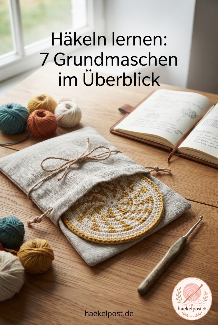 Häkeln lernen: 7 Grundmaschen im Überblick