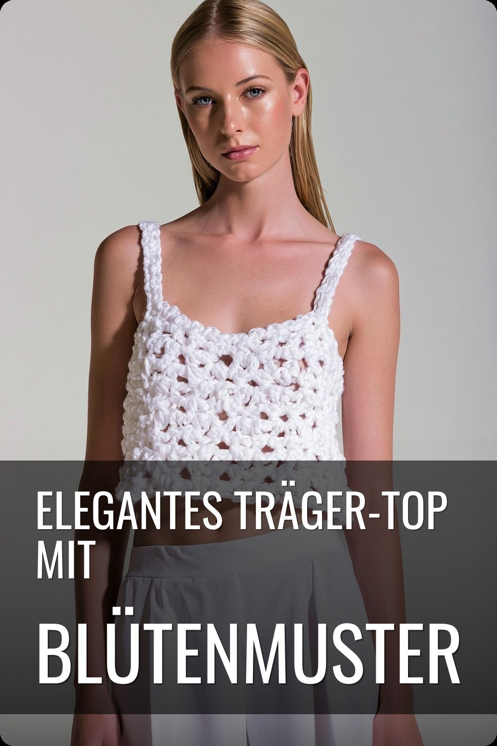Elegantes Träger-Top mit Blütenmuster