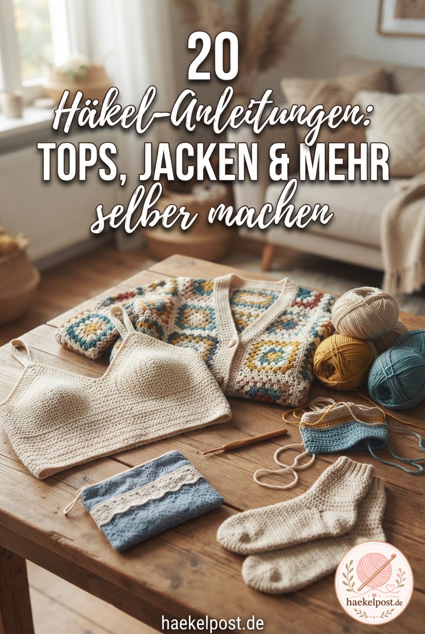 20 Häkel-Anleitungen: Tops, Jacken & mehr selber machen