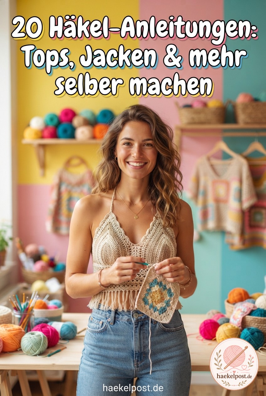 20 Häkel-Anleitungen: Tops, Jacken & mehr selber machen