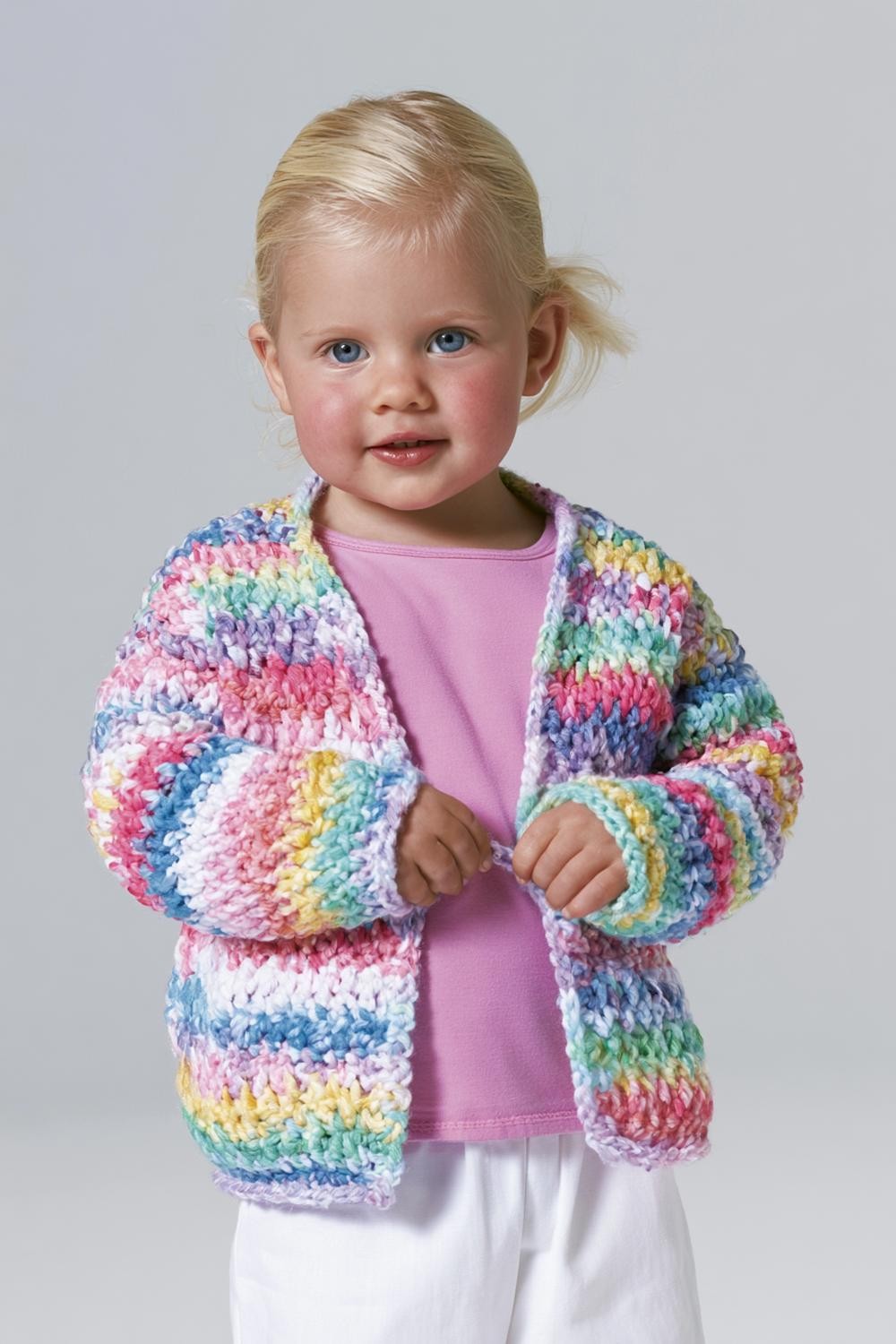 Regenbogen-Kinderjacke im Farbverlauf