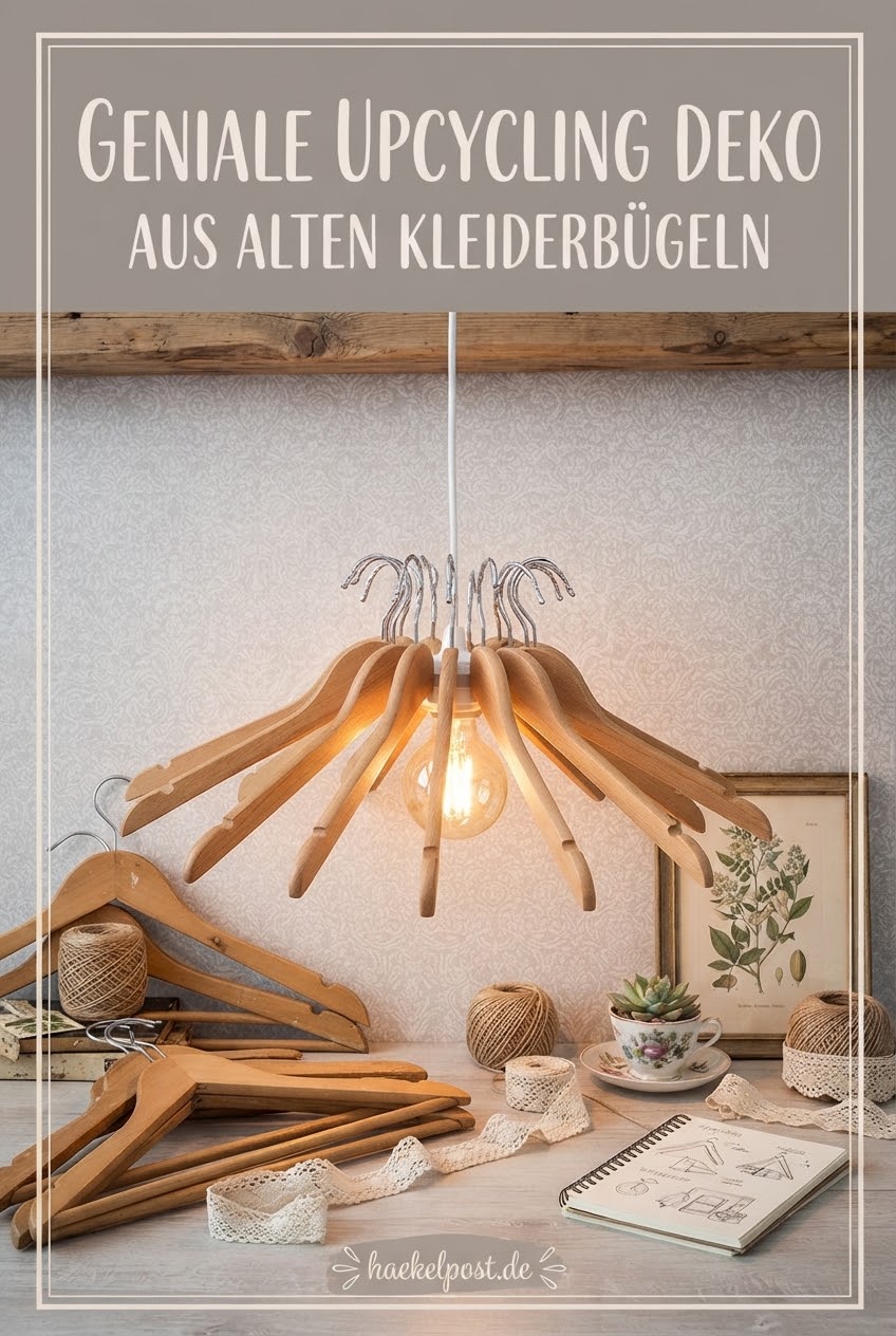 Geniale Upcycling Deko aus alten Kleiderbügeln