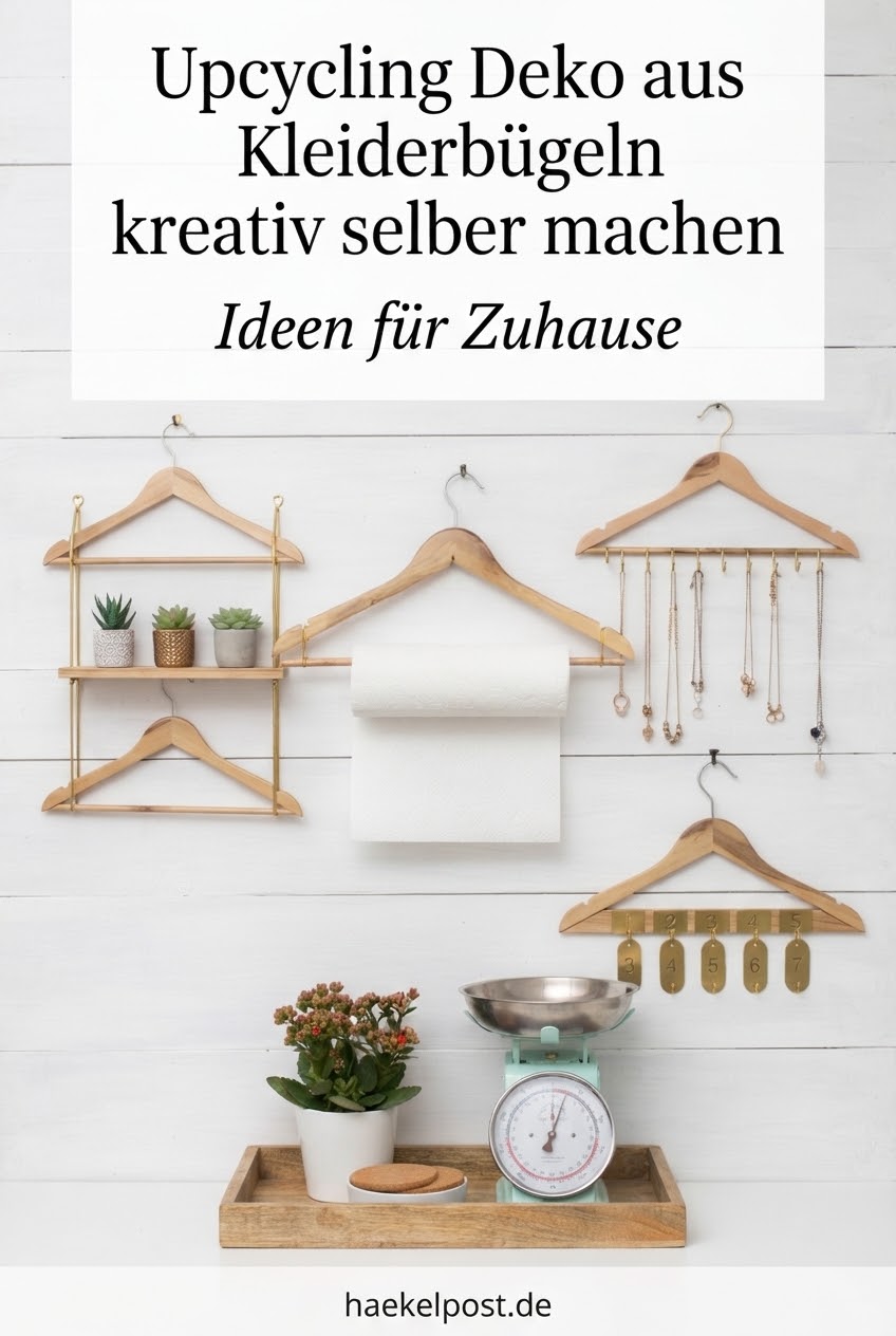 Upcycling Deko aus Kleiderbügeln kreativ selber machen