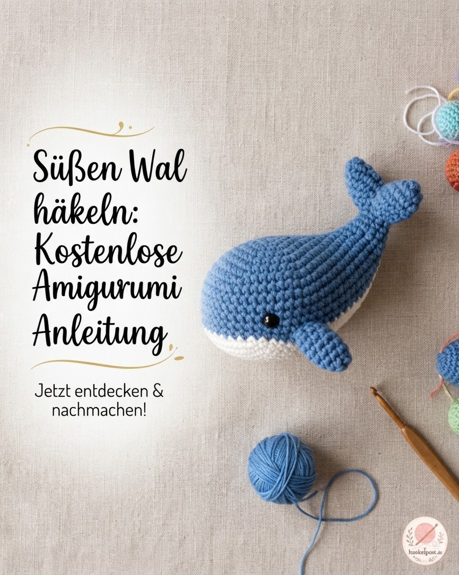 Süßen Wal häkeln: Kostenlose Amigurumi Anleitung