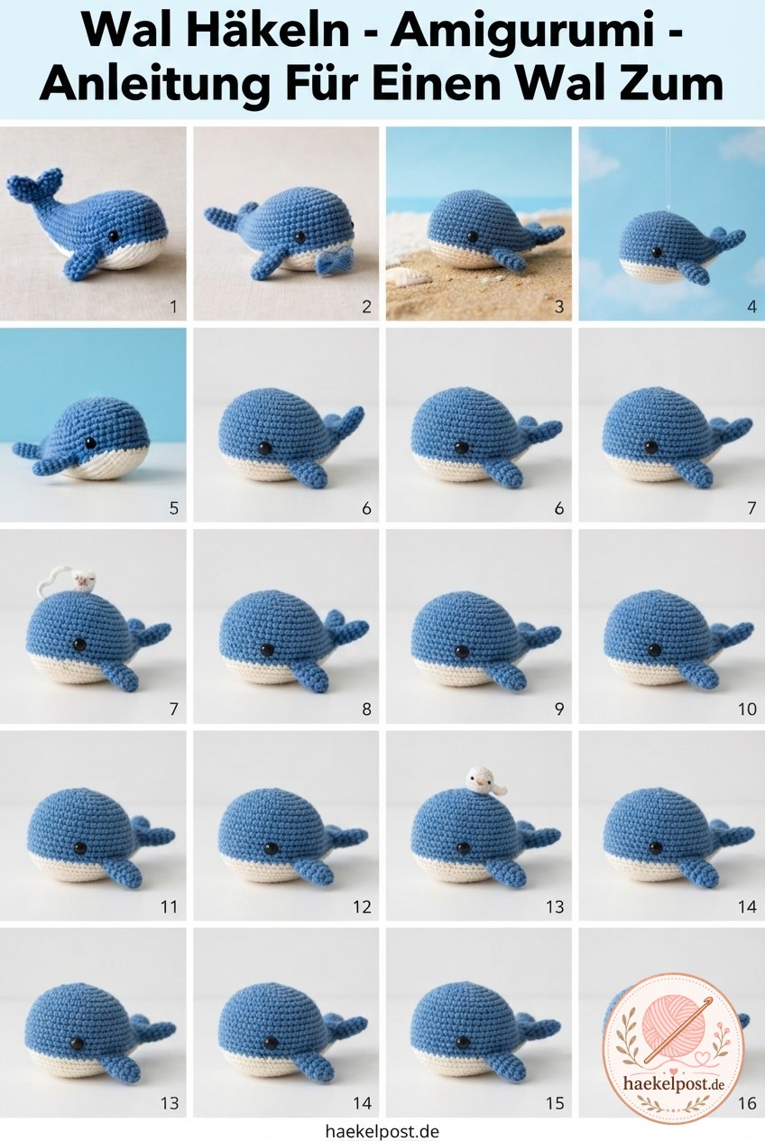 Wal Häkeln - Amigurumi - Anleitung Für Einen Wal Zum
