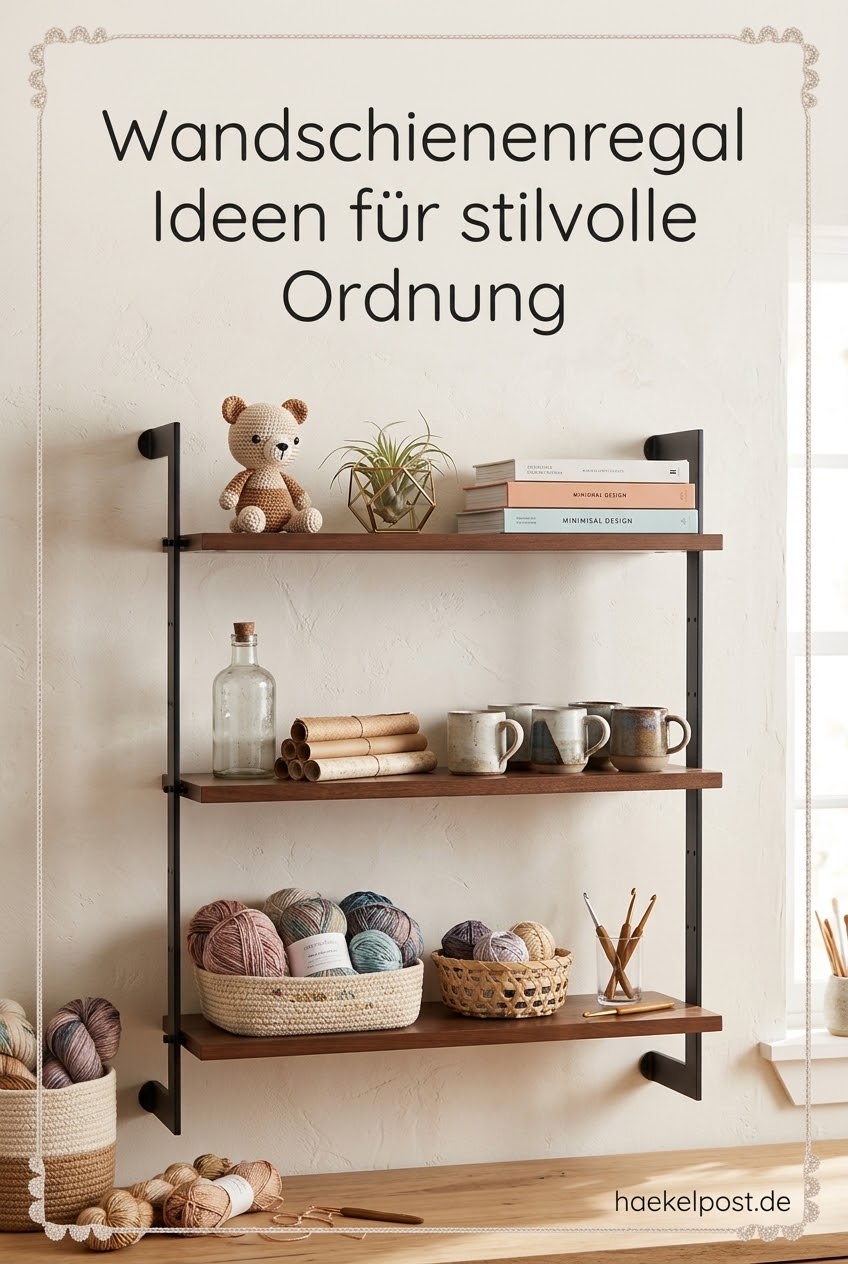 Wandschienenregal Ideen für stilvolle Ordnung