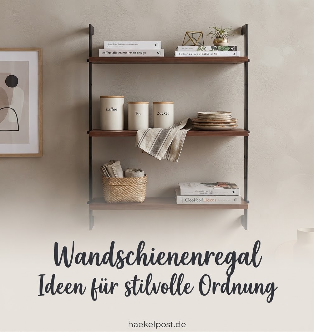 Wandschienenregal Ideen für stilvolle Ordnung