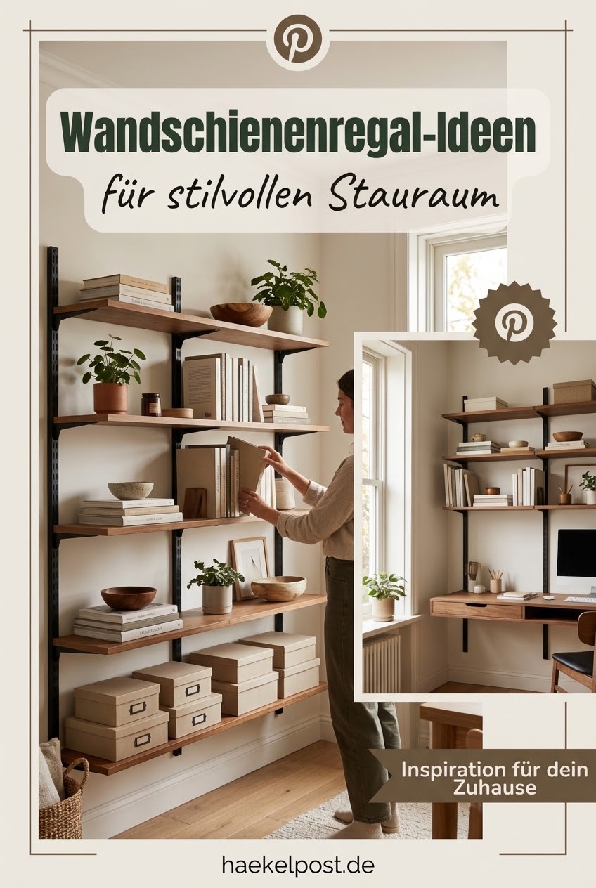 Wandschienenregal-Ideen für stilvollen Stauraum