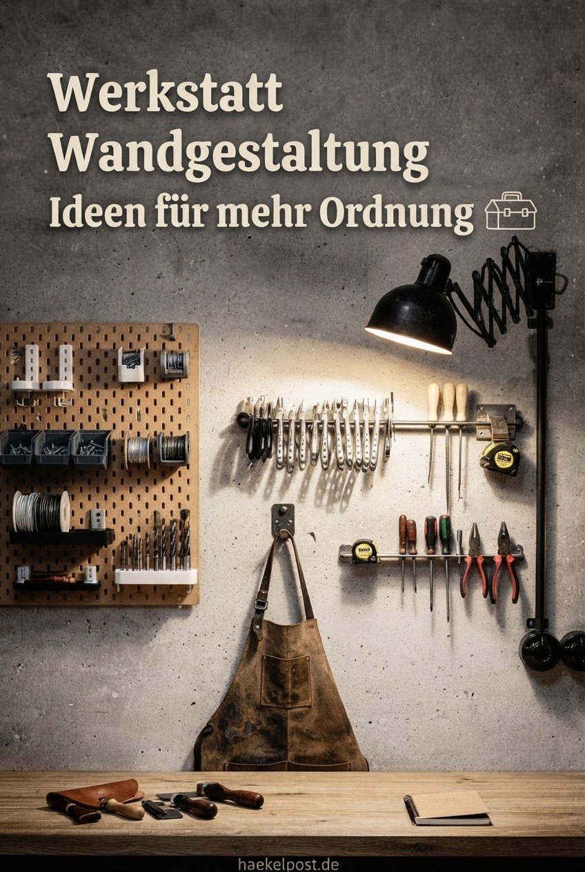 Werkstatt Wandgestaltung Ideen für mehr Ordnung