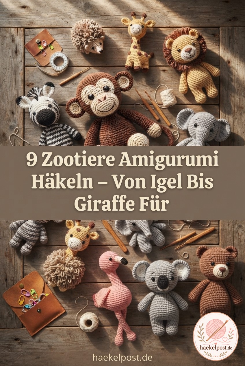 9 Zootiere Amigurumi Häkeln – Von Igel Bis Giraffe Für