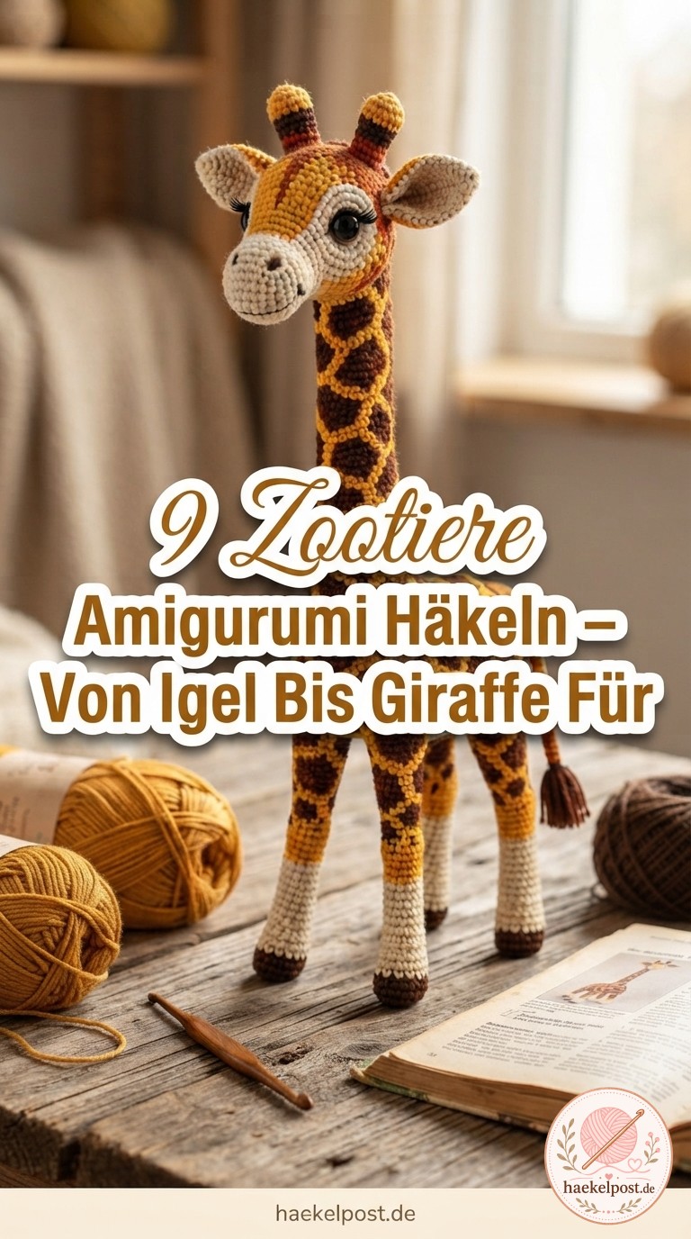 9 Zootiere Amigurumi Häkeln – Von Igel Bis Giraffe Für