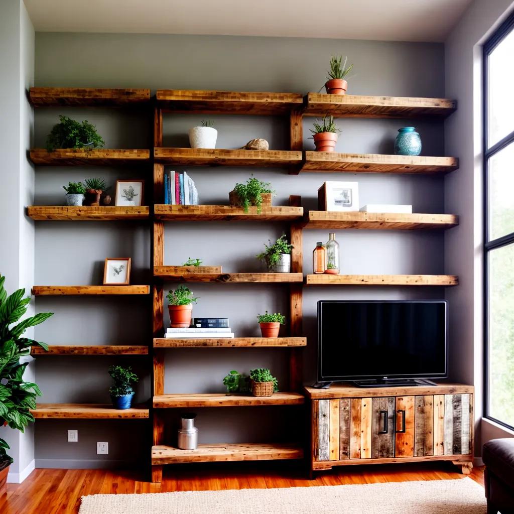 Rustikale Paletten Shelves Ideen für dein Zuhause
