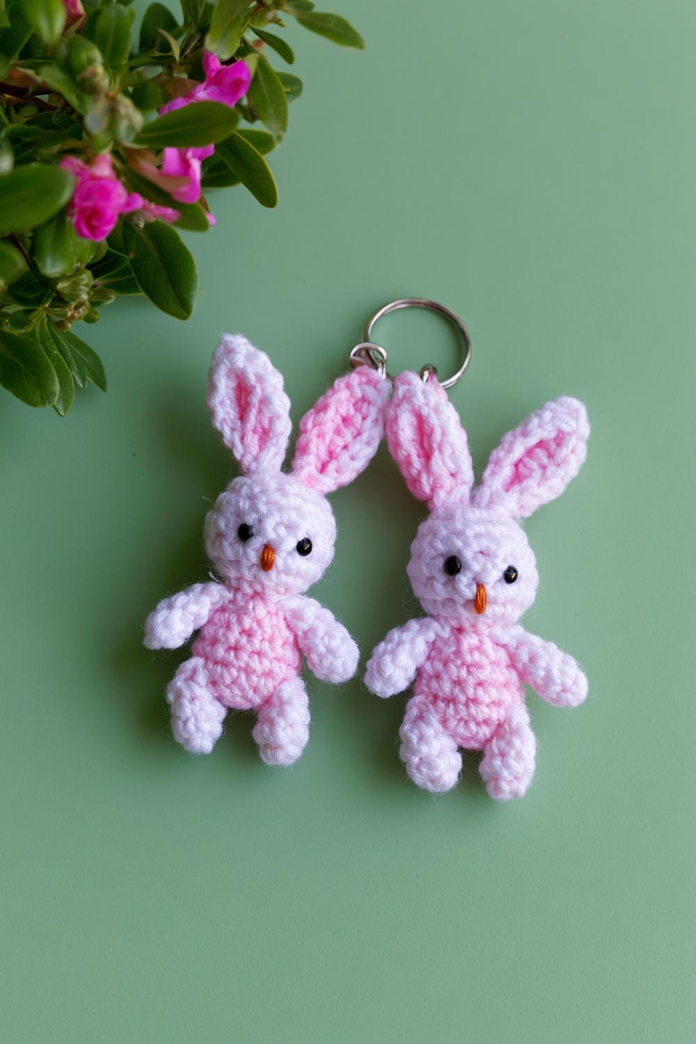 Häschen-Duo in Rosa
