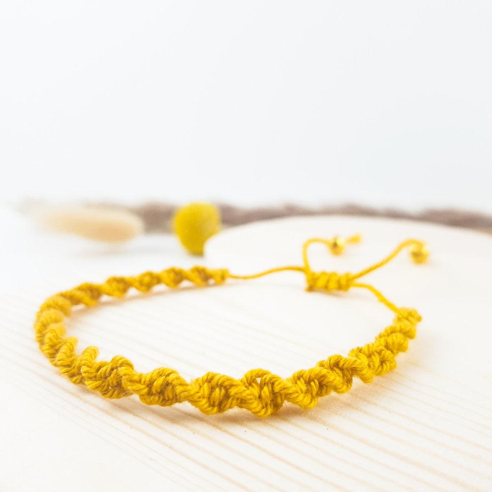 Makramee Spiralmuster Armband