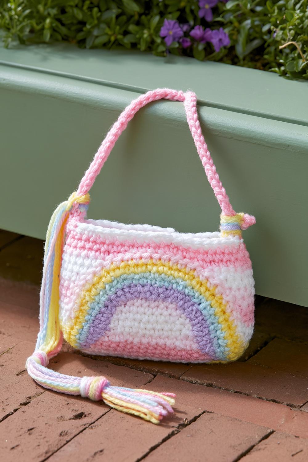 Regenbogen-Umhängetasche