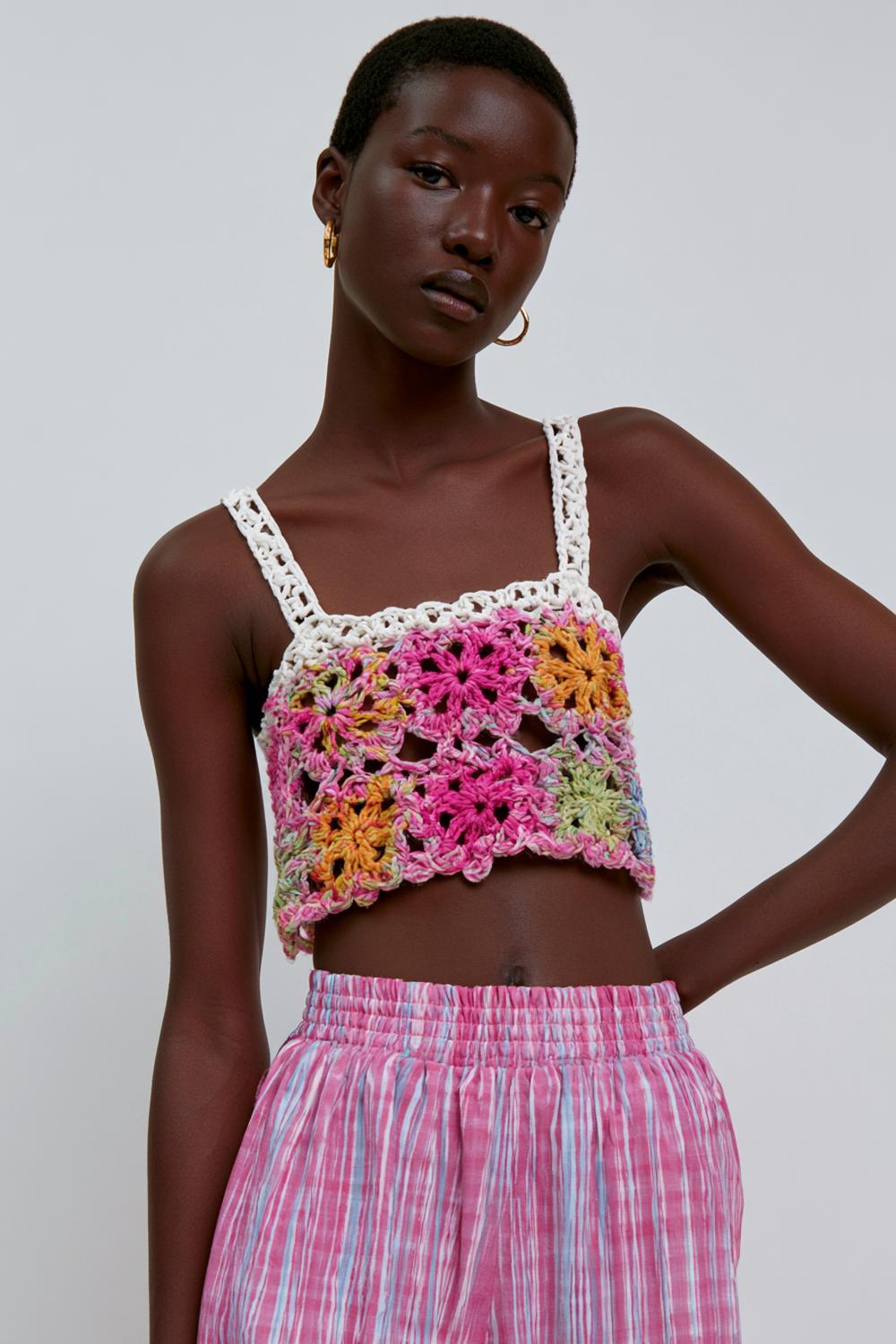 Granny Square Bustier