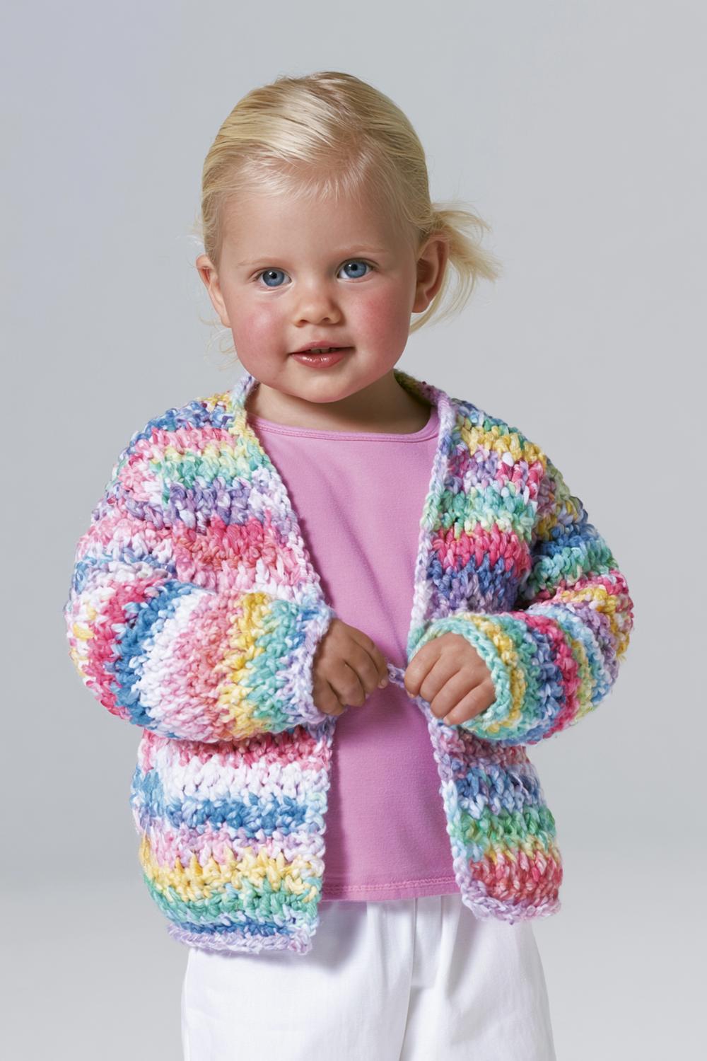 Regenbogen-Kinderjacke im Farbverlauf